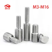 M3-M16轉換雙頭轉螺絲304不銹鋼螺紋轉接頭公對公螺栓襯套專用螺栓無端螺絲M4 M5 M6 M8