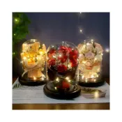 (店+)畢業禮物 永生花 畢業花束 母親節 母親節禮物 生日禮物 玻璃罩 情人節禮物 永生玫瑰 乾燥花 小夜燈 玫瑰花 乾燥花