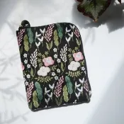黑色系刺繡工藝 花朵 kobo7 吋 輕巧防水防摔 boox 文石 go color7