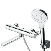 (店+)【TOTO】日本製 溫控淋浴恆溫龍頭+蓮蓬頭套組 全電鍍高級花灑 防燙安全鎖 (TBV03403J)