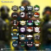 【限時下殺】EONE反光車貼彩虹六號Rainbow Six卡通Q版角色合集室內外防水貼紙