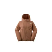 (店+)【The North Face】北面THE NORTH FACE Urban Exploration ZEPHYR 溯水系列 輕薄連帽拉鍊寬鬆 防水皮膚衣防曬服 女款 棕色