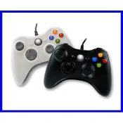 XBOX360 / PC電腦 有線 震動 控制器 手把 把手 搖桿 (黑色/白色)(副廠非原廠)全新品【台中大眾電玩】