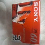 SONY空白錄影帶60分(3包裝）
