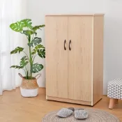 Boden-防潮防蛀防水塑鋼2.2尺二門鞋櫃(兩色可選)-65x37x112cm