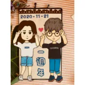 [La Be］❤️人物客製❤️手工卡片 機關卡 生日卡片 情人節卡片 萬用卡片 聖誕節卡片 求婚卡片 手工卡片