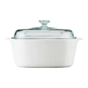 【CorelleBrands 康寧餐具】5L純白方型康寧鍋