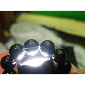 ☆福客舖☆福4152☆墨西哥黑隕石手鍊12mm 天然黑隕石  / 衝擊玻璃 /玻璃隕石  / 雷公墨  泰國