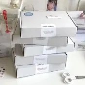飛機盒 快遞盒 紙箱 打包飛機盒 小卡包材 ins風白色打包盒高顏值出卡必備批發禮品飛機盒摺疊打包收納箱