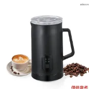 MF03家用奶泡機 4合1 400W 580ml 不鏽鋼電動冷熱打奶家用牛奶加熱起泡器奶泡機 電動自動咖啡器 帶刷子（顏