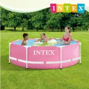 台灣現貨【INTEX】多規格簡易裝圓形框架游泳池/免充氣泳池/免充氣游泳池/泳池/游泳池/戲水池/泳圈/浮排 6歲+