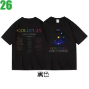 Coldplay【酷玩樂團】【Music of the Spheres演唱會】短袖搖滾樂團T恤 新款上市購買多件多優惠!
