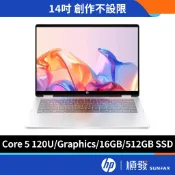 HP 惠普 OmniBook 5 Flip 14 翻轉 觸控 文書筆電  無鼠 附筆 Core 5/16G/512G