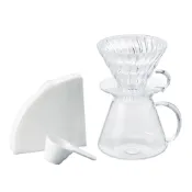 HARIO Simply V60 清透玻璃手沖套組 玻璃濾杯套組 錐形02濾杯 S-VGBK-02-T