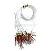 (店+)船釣潘多拉 紅色魚皮鉤 魚皮鈎 魚皮仕掛 子線鉤 魚皮子線 花飛 巴啷 紅目鰱