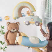 磨砂造型氣球【台灣現貨】B202 小熊 汽車 恐龍 生日派對 生日氣球 佈置 裝飾 慶生 氣球 蛋糕 派對氣球 生日布置