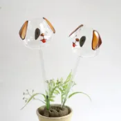 【小紅書推薦】創意小狗玻璃澆花器懶人澆花器滲水滴灌家用綠植盆栽自動澆水神器