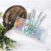大創 Daiso 迪士尼 小美人魚公主 化妝刷具 小比目魚 化妝品 聖誕節 筆刷 收納包 拉鏈包 化妝包 筆袋 袋子刷子