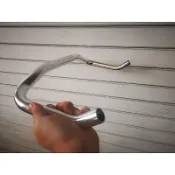 【鐵馬假期】LOOP 25.4 單速車 單車 鋁合金 羊角把 車把 黑 銀 CC40