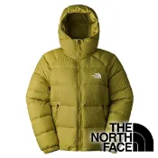 【THE NORTH FACE 美國】女羽絨保暖連帽外套-鵝絨FP600『黃綠』NF0A7QVV