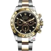 【大眾名錶】ROLEX 勞力士116503 Daytona 2018/02 半金迪通拿 黑色面盤 三眼 大眾名錶G369