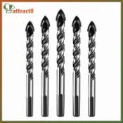 ATTACT 3mm~12mm 混凝土鑽頭套件適用於玻璃塑料木 Bri 碳化鎢鑽頭硬質合金十字鑽頭 TW