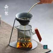 臺灣出貨#陶瓷無孔茶漏茶濾公道杯過濾器泡茶神器茶水分離器小青柑功夫茶具#免運