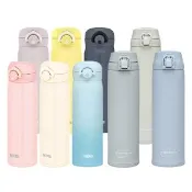 【THERMOS 膳魔師】超值2入_不鏽鋼輕量彈蓋保溫瓶500ml+凱菲保溫瓶600ml(JNR-501/502+JCL-600XT)