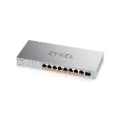 【ZyXEL 合勤】XMG-108HP 9埠 Multi-Gig 無網管 PoE交換器 10G上行介面  8埠2.5G