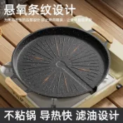 臺灣熱銷🔥 烤肉盤 卡式爐烤盤 烤盤 麥飯石烤盤 燒烤盤 露營烤盤 麥飯石戶外卡式爐烤肉盤燒烤盤鐵闆燒盤韓式專用電磁爐煎