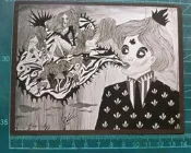 明信片- 空白明信片 創作設計明信片 共四張
