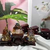 迷你山形木座❤️❤️實用木座 貔貅 龍龜 咬錢三腳蟾蜍底座❤️❤️聚寶盆 木底座 小品架 山型木座 A1899