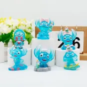 🔥2026熱銷新品🔥星際寶貝史迪仔奇趣創意公仔手辦史迪奇對對碰扭蛋娃娃機桌面擺件