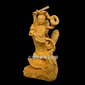 {凡塵佛俱百貨批發}神像 九天玄女 黃楊木  10公分小神尊