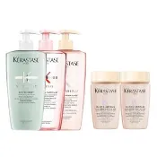 【KERASTASE 巴黎卡詩】500ml大容量髮浴/洗髮精(多款任選/控油/護色/去屑/豐盈/養髮)