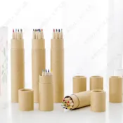 【本物研究所🎨】✨臺灣-出貨✨原木筒裝彩色鉛筆學習用品國小生奬品繪畵兒童小禮品彩鉛