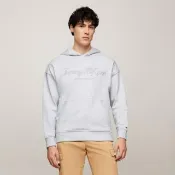【TOMMY HILFIGER】官方旗艦館 寬鬆Logo帽T_灰色
