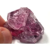 ***原礦屋*** 2019年新礦！A級內蒙清透紫幻影硫酸鋁六角結晶原礦11.95g！