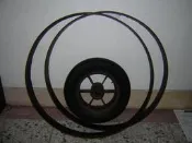 中古陳F1懷舊早期牛車輪鐵圈輪箍鐵箍輪框1個1000讓藏裝置藝術工藝擺件咖啡民宿收藏觀賞擺飾電影電視拍攝道具自取品勿下標