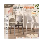 (店+)塑料椅子 家用加厚餐廳餐桌餐椅 商用現代簡約凳子 靠背北歐PP材質 靠背椅 餐桌椅 餐椅 塑膠椅 塑膠椅子 塑鋼