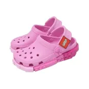 【Crocs】洞洞鞋 4LW System Clog K 中大童 樂高系列小克駱格 太妃粉 2118746SW