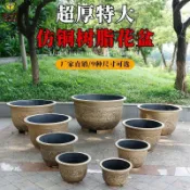 🔥臺灣好貨灬🔥特大號花盆樹脂加厚大花盆鐵樹果樹陽臺庭院種樹花盆養荷花專用盆