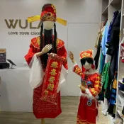 (店+)財神爺服 WULA烏拉 財神爺cos 古裝鞋 古裝靴 財神服裝 財神爺服裝 財神爺鞋子  新年服裝