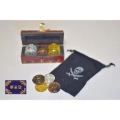 【 麥金窩 Mydreamwall 】桌遊 token 遊戲代幣 桌遊代幣 遊戲幣 金幣 銀幣 銅幣 骷髏頭 塑膠幣