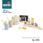 荷蘭woet by New Classic Toys 夏日水果派對木製玩具-10712 家家酒/切切樂/木製玩具