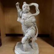 華誠 1尺3 樟木雕刻 中壇元帥 三太子 太子爺 白身 現貨