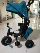 【可開票】日本ides兒童折疊三耣車手推車帶遮陽棚腳踏車1-4歲多功能 null 本交易僅支持自提