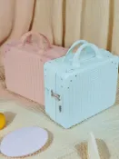 全球選品1館 生活百貨 手提式化妝包行李箱密碼箱小型耐髒大容量硬殼收納包大容量伴手禮