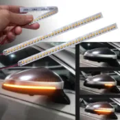 【單條價】 led 轉向燈 流水燈 汽車 後視鏡 流水燈條 導光條 車用 序列式 流水式方向燈 流光轉向燈 1#KKBU