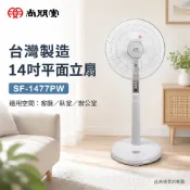 (輸碼95折 HESEPAL95L)SPT 尚朋堂 台灣製造 14吋平面立扇 SF-1477PW